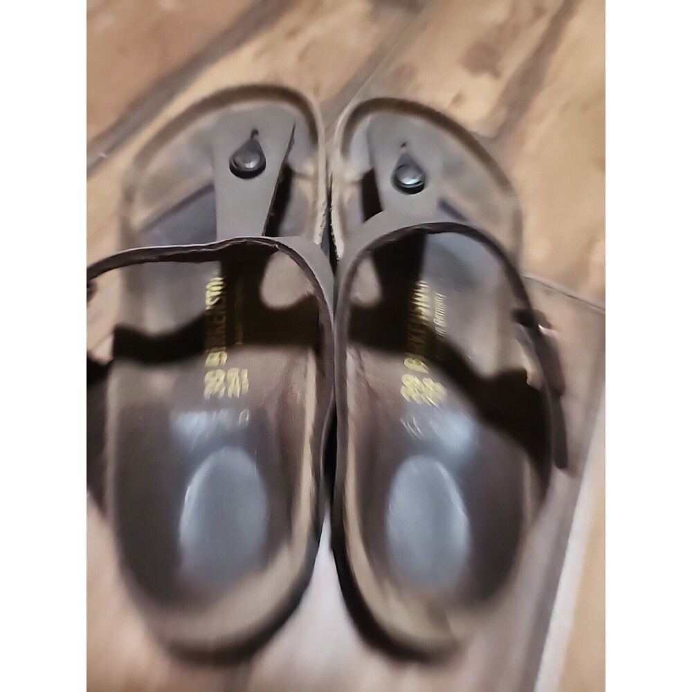 Birkenstock Gizeh Brown Sandals Sz 39 L8 M6 Slides Germany Pre Owned